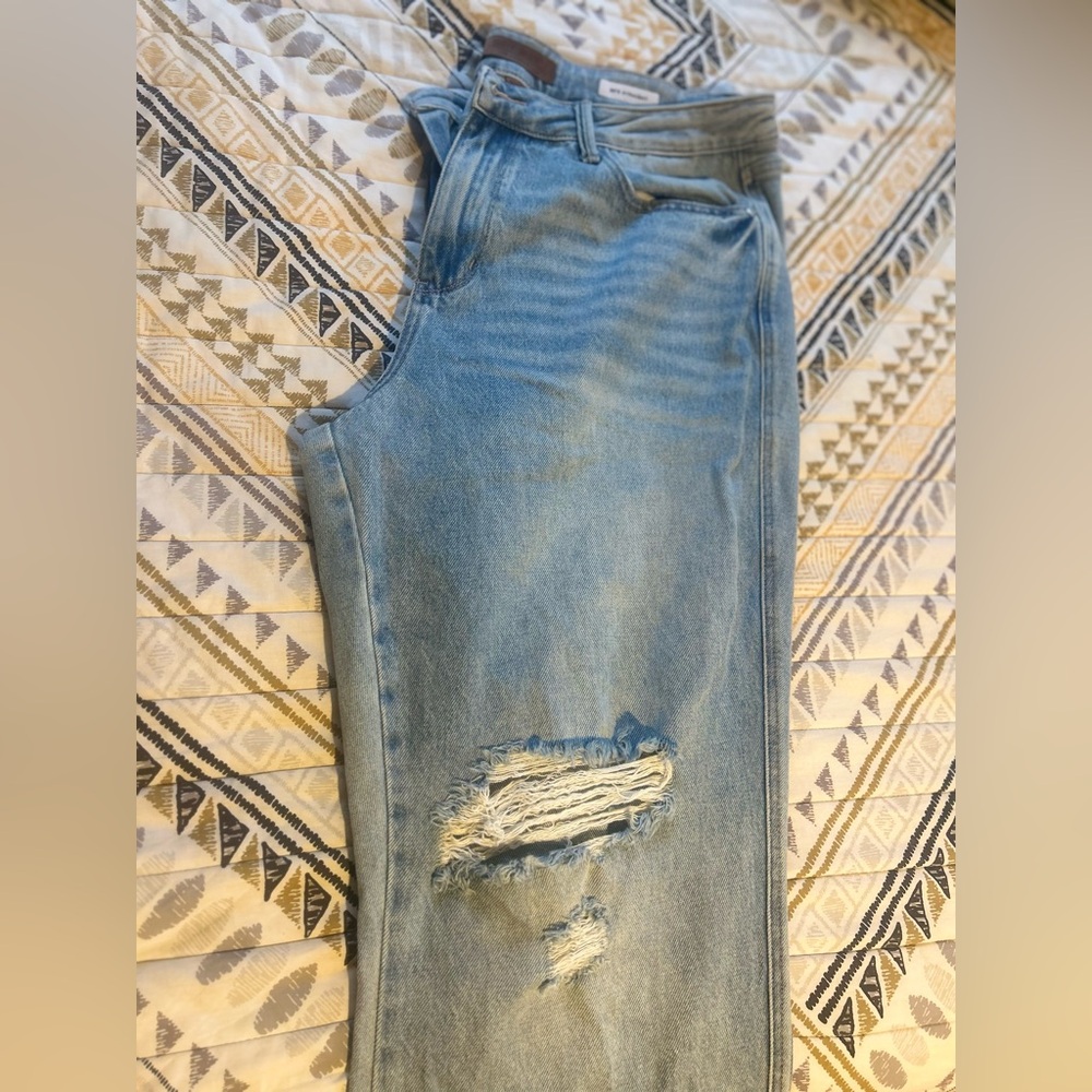 Judy Blue Women's High Rise Distressed Denim Jeans